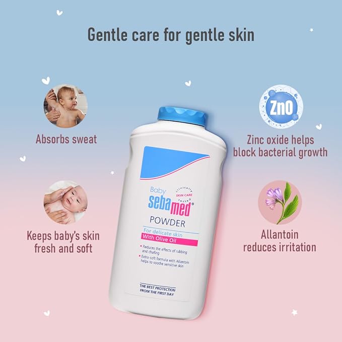 Sebamed Baby Powder| Olive Oil, Allantoin|200 gm