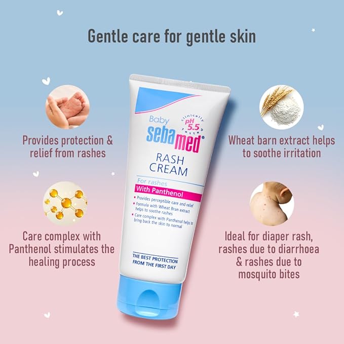 Sebamed Baby Rash Cream|pH 5.5|Ideal for Diaper Rashes|100 ml