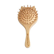 Bamboo Hair Brush with bamboo bristles | Wooden Hair Brush for Women & Men | Wooden Brush for Hair Small Cat for Kids | Paddle Brush for Women Travel Friendly | for Daily Use |