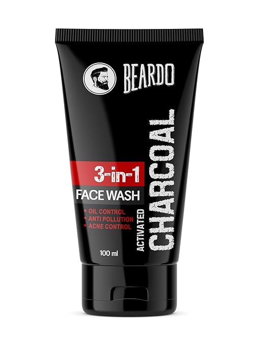 Beardo 3-in-1 Activated Charcoal Face Wash