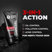 Beardo 3-in-1 Activated Charcoal Face Wash