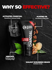 Beardo Activated Charcoal Face Scrub, 100 gm