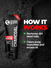 Beardo Activated Charcoal Face Scrub, 100 gm