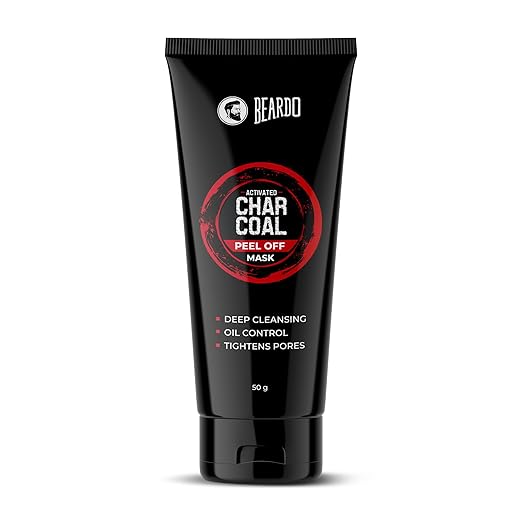 Beardo Activated Charcoal Peel Off Mask for Men, 50g