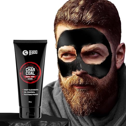 Beardo Activated Charcoal Peel Off Mask for Men, 50g