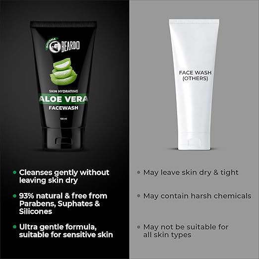 Beardo Aloevera Face Wash for Men, 100ml