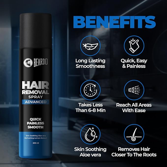 Beardo Hair Removal Spray for Men – Painless