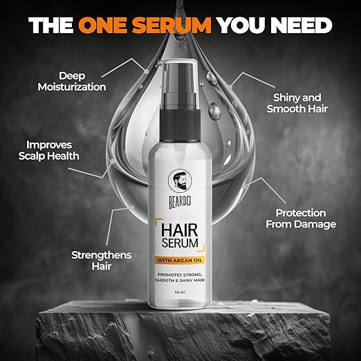 Beardo Hair Serum 50ml for Instant Shine