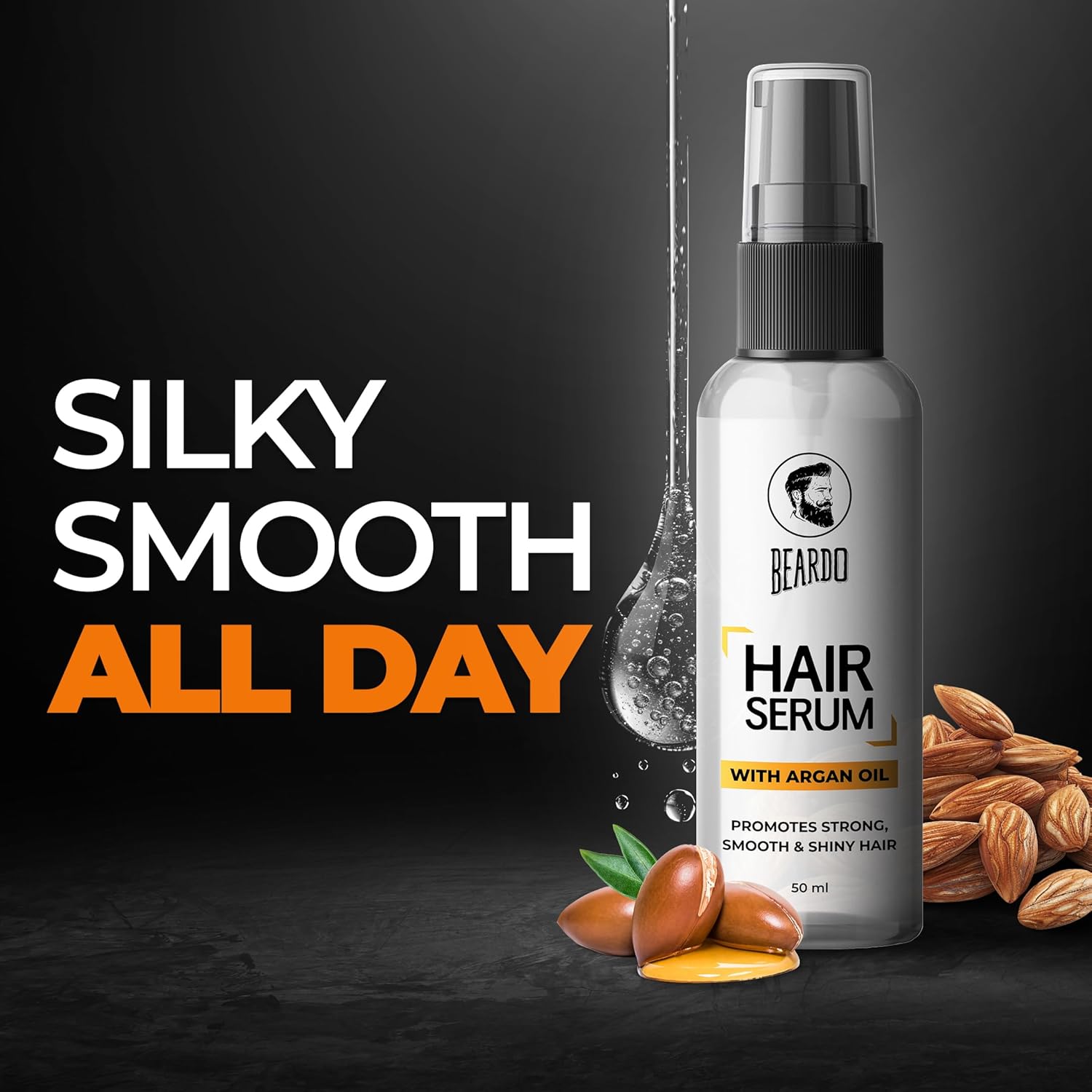 Beardo Hair Serum 50ml for Instant Shine