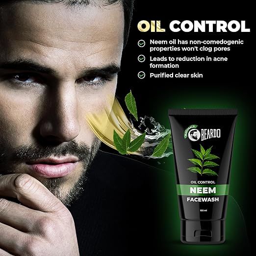 Beardo Purifying Neem Face Wash for Oil Control, 100ml
