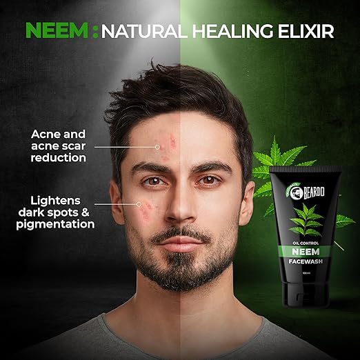 Beardo Purifying Neem Face Wash for Oil Control, 100ml