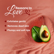 Rivona Naturals Beetroot Lip Scrub | Sugar + Niacinamide | Exfoliating | For Men & Women | 8 gm