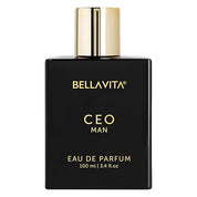 Bella Vita Luxury CEO MAN Perfume 100ml | Long Lasting | Eau De Parfum | Lemon, Lavender, Tonka, Mandarin & Vetiver | Woody, Citrus Premium Fragrance | Ideal Gift for Man