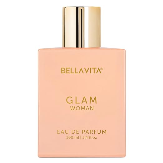 Bella Vita Luxury GLAM | Long Lasting Perfume for Woman | EDP 100ml | African Orange, Jasmine & Patchouli | Floral, Fruity, Woody Premium Fragrance for Women | Long Lasting Perfume