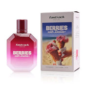 Fastrack BRB Berries with Bestie | Unisex Perfume |100 ml EDP | Gourmand: Strawberry, Vanilla Crème & Caramel Notes | IFRA certified| Safe for Skin