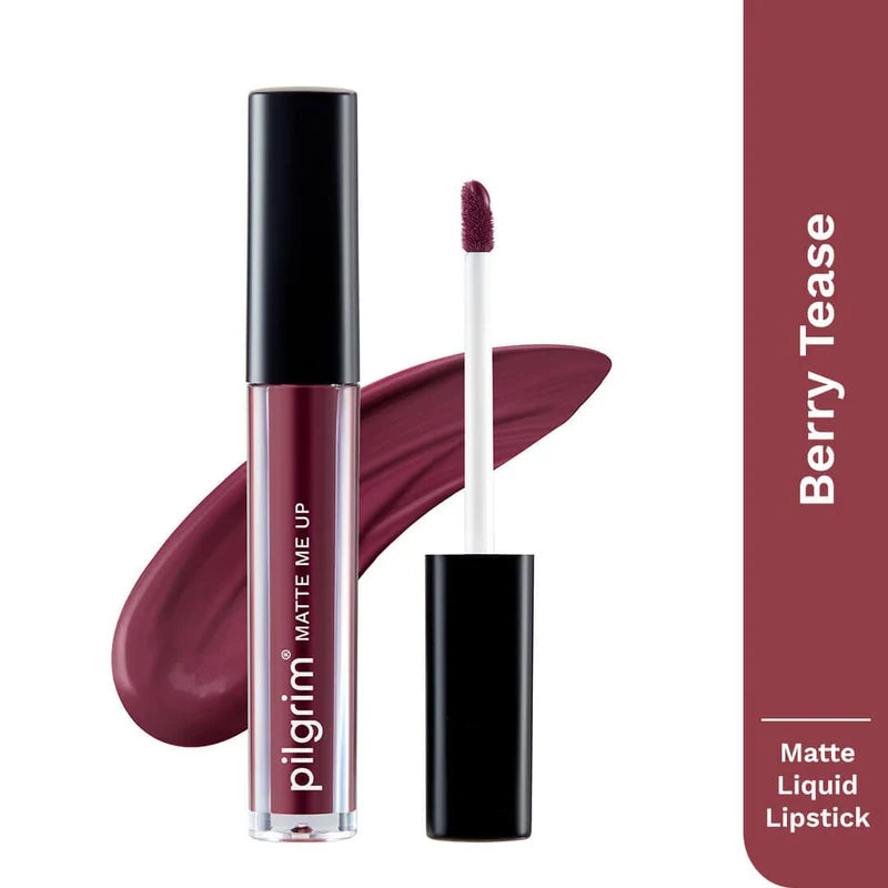 Pilgrim Liquid Matte Lipstick Lipstick for Women with Hyaluronic Acid & Spanish Squalane