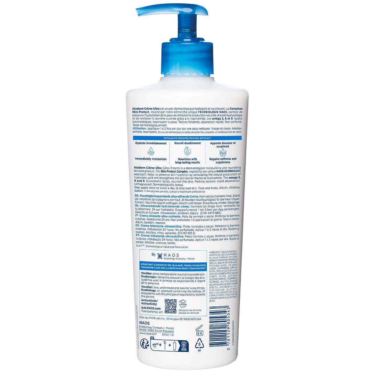 Bioderma Atoderm Creme Ultra-Nourishing - Moisturizer  200ml