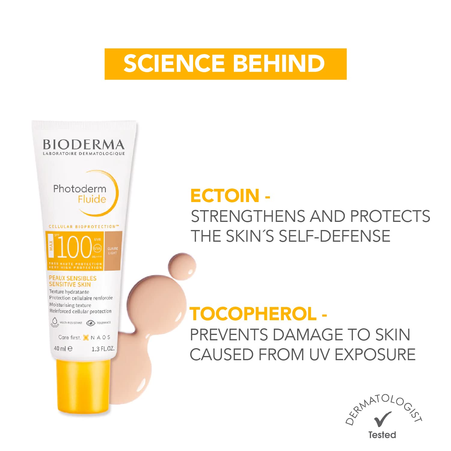Bioderma Photoderm Fluide Max SPF 100 PA++++ Tinted Sunscreen