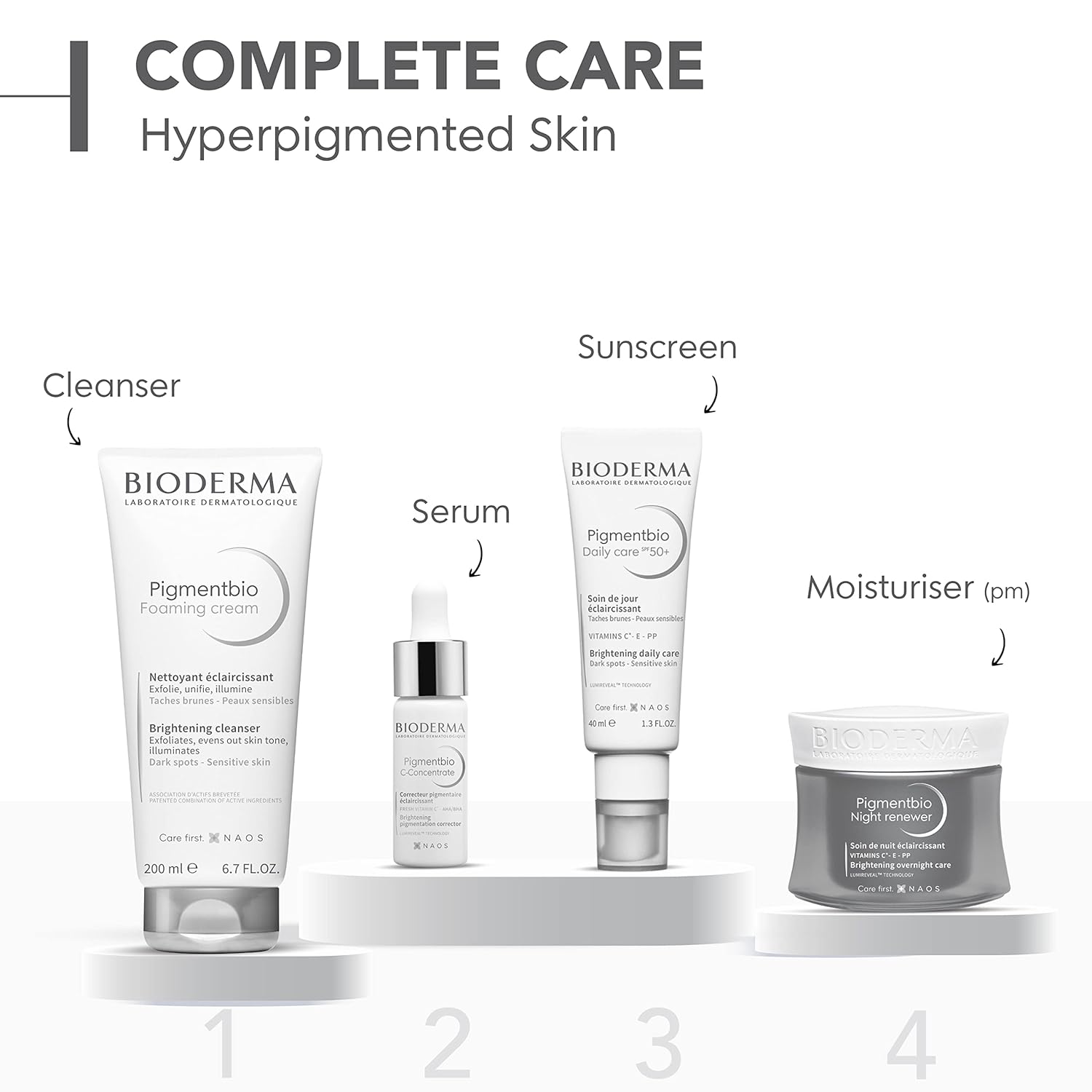 Bioderma Pigmentbio Foaming Cream Brightening Exfoliating Cleanser 200 ml