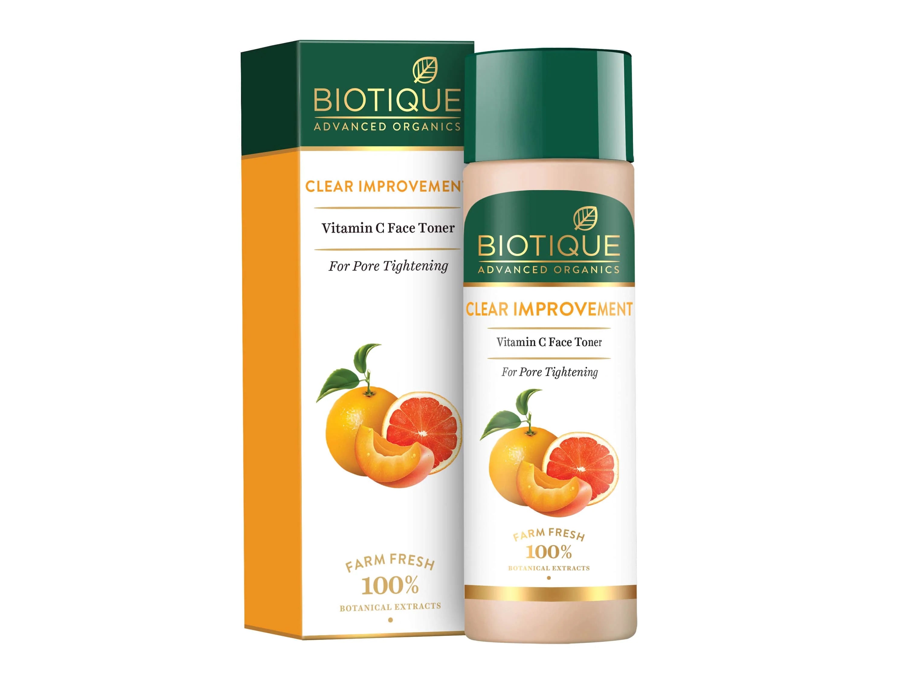 Biotique Advanced Organics Clear Improvement Vitamin C Face Toner (120ml)