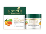 Biotique Advanced Organics Clear Improvement Vitamin C & Gotu Kola Night Cream 50Gm
