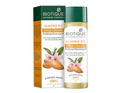 Biotique Almond Oil Deep Cleanse Purifying Cleansing Oil Face & Eye Makeup Remover For Normal to Dr
