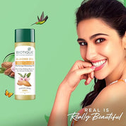 Biotique Almond Oil Deep Cleanse Purifying Cleansing Oil Face & Eye Makeup Remover For Normal to Dr
