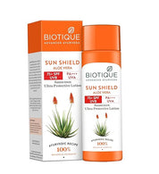 Biotique Aloe Vera 75+SPF UVA/UVB Sunscreen Ultra Soothing Body Lotion, For all skin type, 190ml
