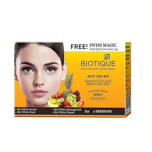 Biotique Bio Anti Tan Kit Removes Tan and Makes Skin Fair, 75g
