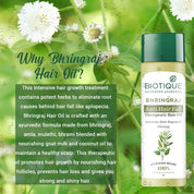 Biotique Bio Bhringraj Therapeutic Hair Oil for Falling Hair