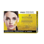 Biotique Bio Gold Radiance Facial Kit With Gold Bhasma, 75g