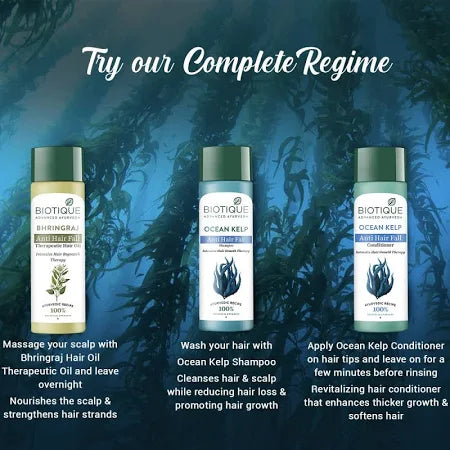 Biotique Ocean Kelp Protein Shampoo for Anti Hair Fall Hair Intensive Hair Growth Therapy
