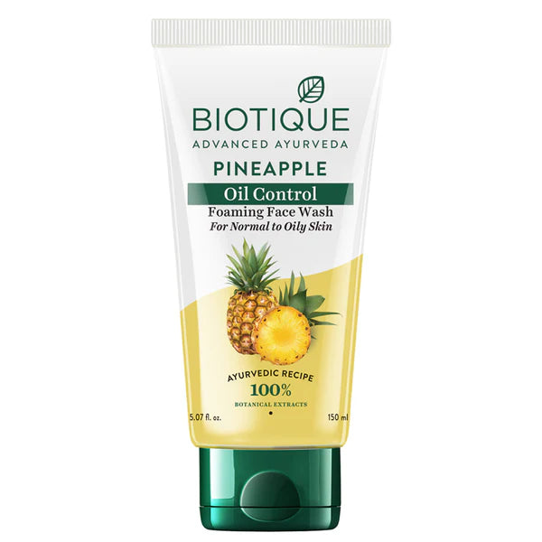 Biotique Bio Pineapple Oil Control Foaming Face Cleanser Normal to Oily Skin (120 ml)