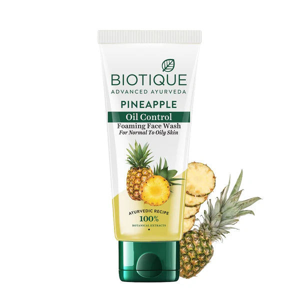 Biotique Bio Pineapple Oil Control Foaming Face Cleanser Normal to Oily Skin (120 ml)