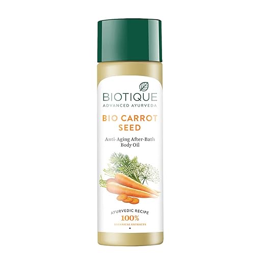 Biotique Carrot Seed Anti- Ageing After- Bath Body Oil