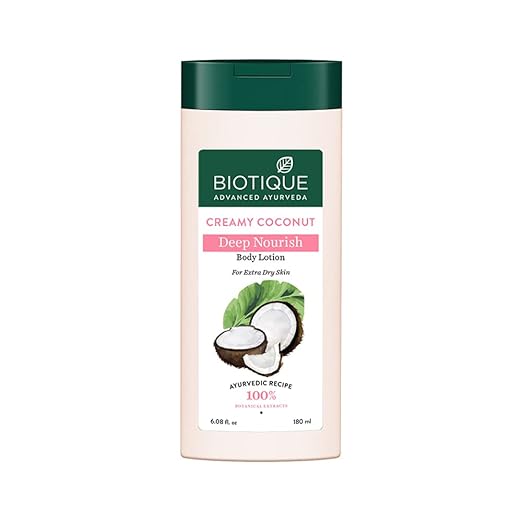 Biotique Creamy Coconut Deep Nourish Body lotion For Extra Dry Skin