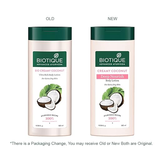 Biotique Creamy Coconut Deep Nourish Body lotion For Extra Dry Skin