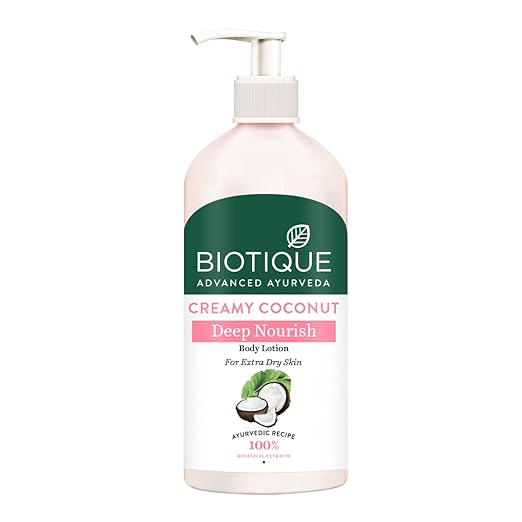 Biotique Creamy Coconut Deep Nourish Body lotion For Extra Dry Skin
