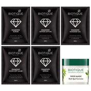 Biotique Diamond Instant Bright & Radiant Complexion Facial Kit, 65g