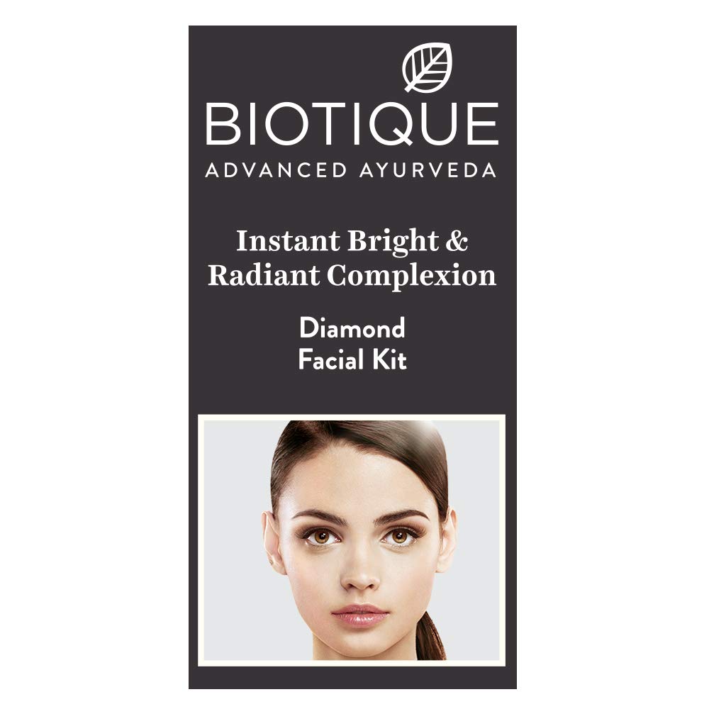 Biotique Diamond Instant Bright & Radiant Complexion Facial Kit, 65g