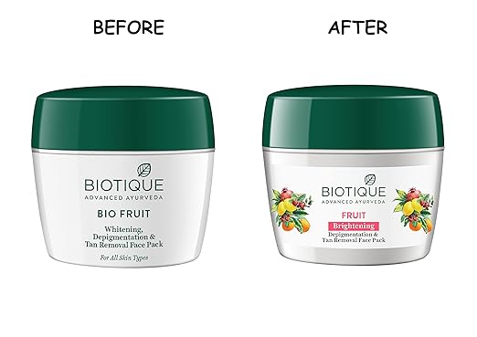 Biotique Fruit Brightening Depigmentation and Tan Removal Face Pack