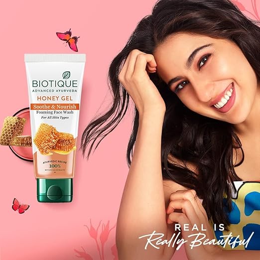 Biotique Honey Gel Soothe & Nourish Foaming Face wash