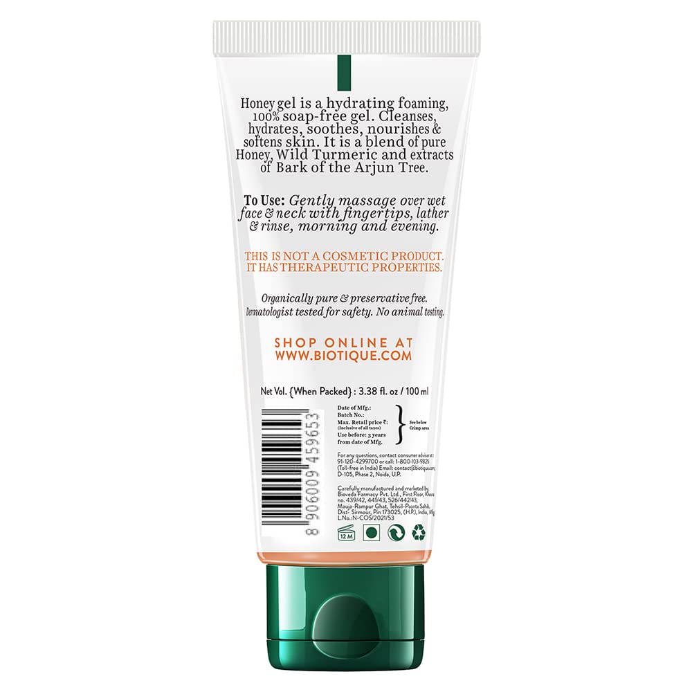 Biotique Honey Gel Soothe & Nourish Foaming Face wash