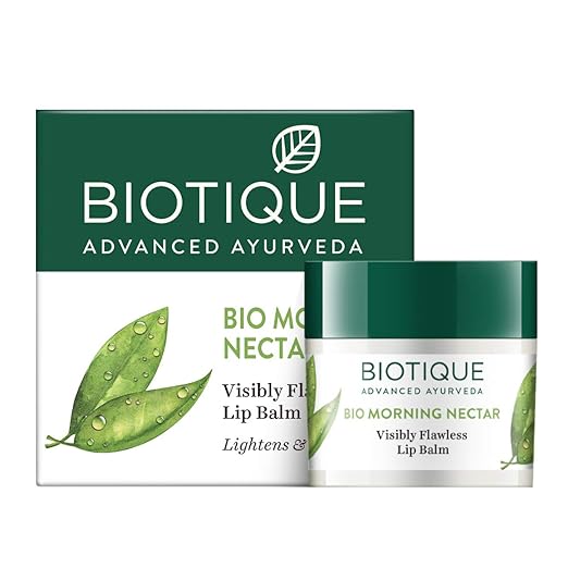 Biotique Morning Nectar Lightening Visibly Flawless Lip Balm, 12g