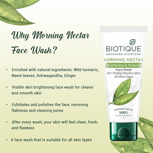 Biotique Morning Nectar Moisturize & Nourish Face Wash