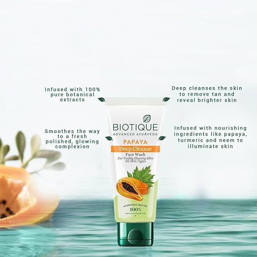 Biotique Papaya Deep Cleanse Face Wash