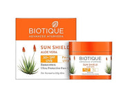 Biotique Sun Shield Aloe vera 30+ SPF UVB Sunscreen Ultra Protectective Face Cream, 50g