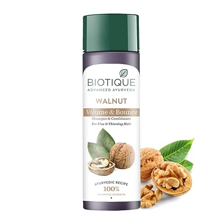 Biotique Walnut Volume and Bounce Shampoo and Conditioner