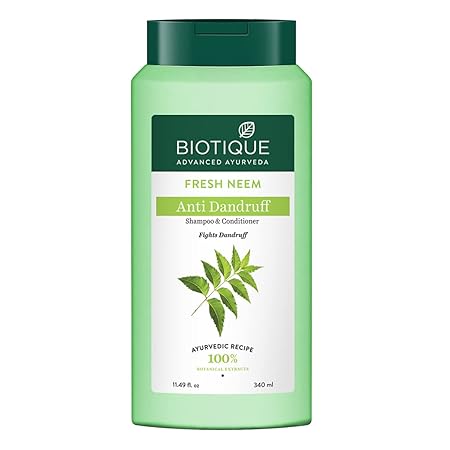 Biotique Fresh Neem Anti Dandruff Shampoo and Conditioner