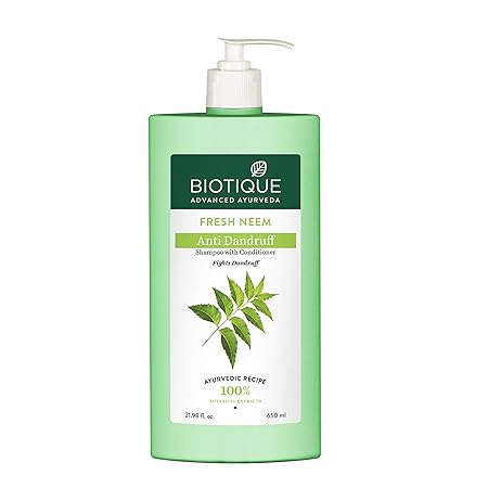 Biotique Fresh Neem Anti Dandruff Shampoo and Conditioner